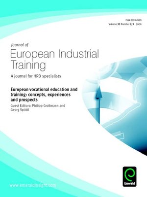 cover image of Journal of European Industrial Training, Volume 32, Issue 2 & 3